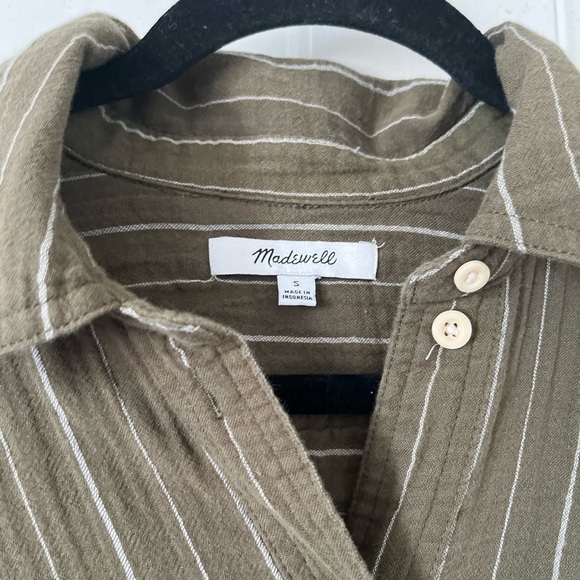 Madewell Lightspun Short-Sleeve Flap-Pocket Shirt in Stripe - Picture 5 of 10